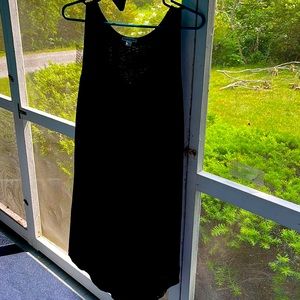 Lightweight Mahiku black beach cover up dress